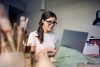 Girl Working Image