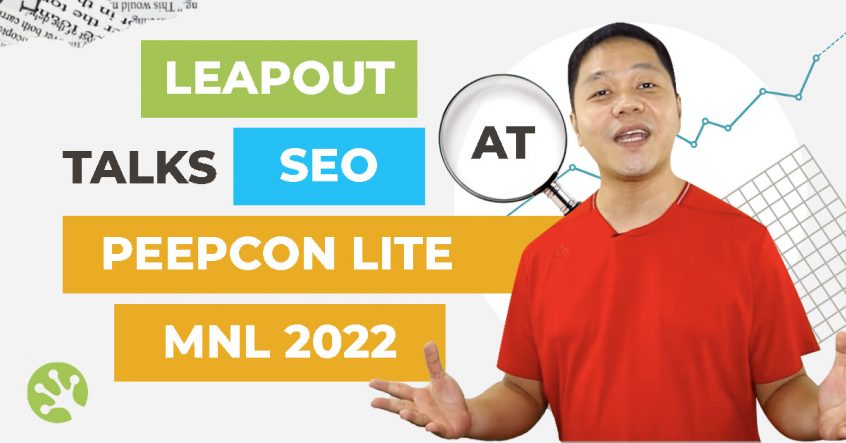 LeapOut Talks SEO at Peepcon Lite Manila, 2022