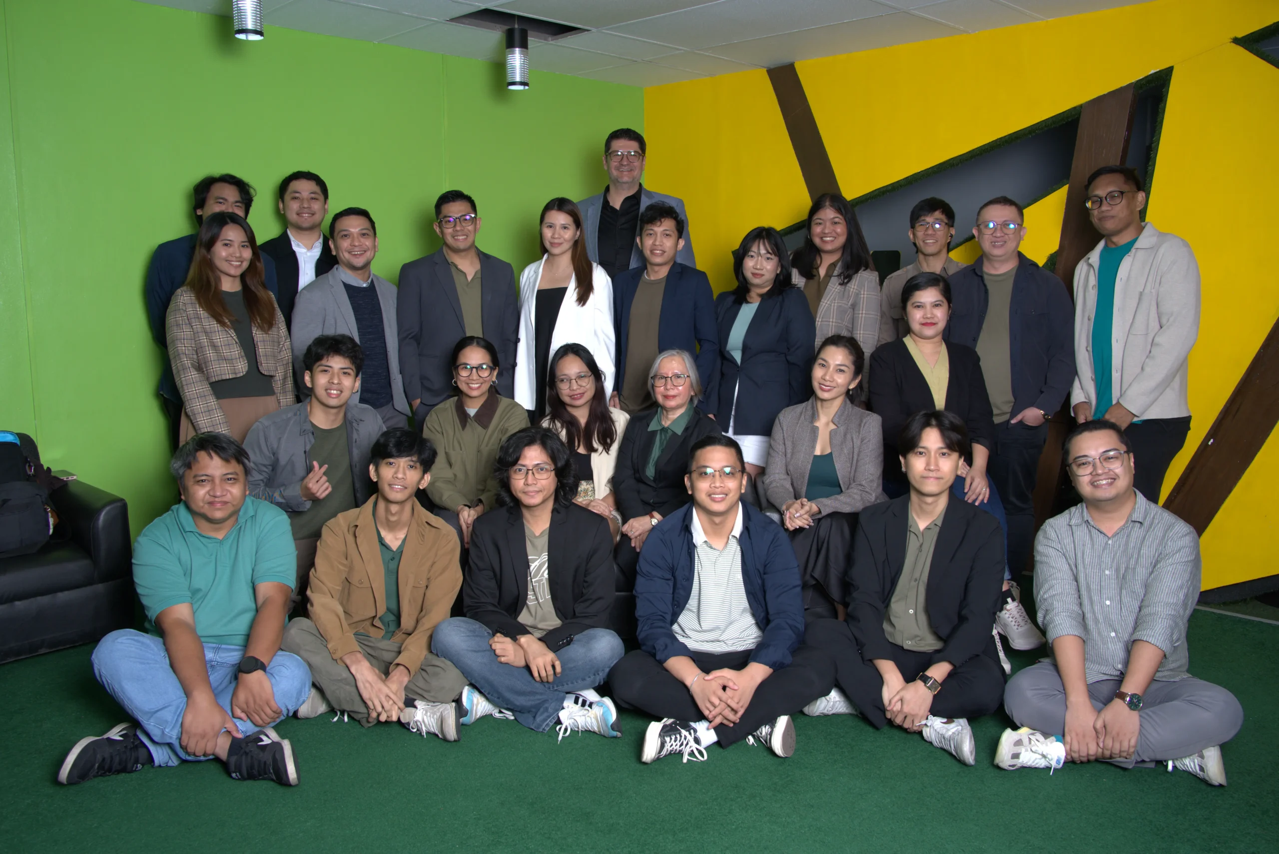 The LeapOut team together at its Ortigas office