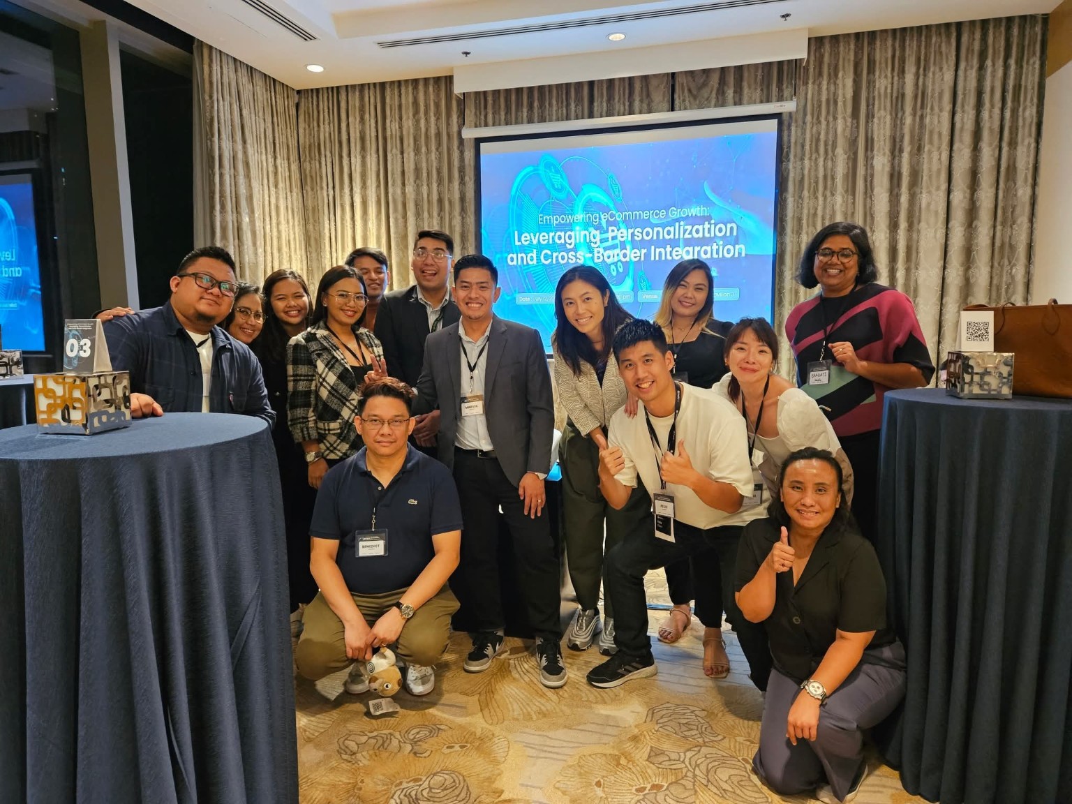 LeapOut with ecommerce community members at an event on personalization and cross-border integration