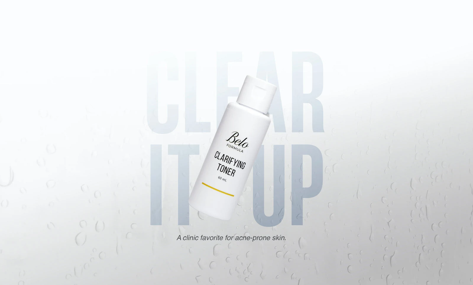 Belo Shop clarifying toner campaign