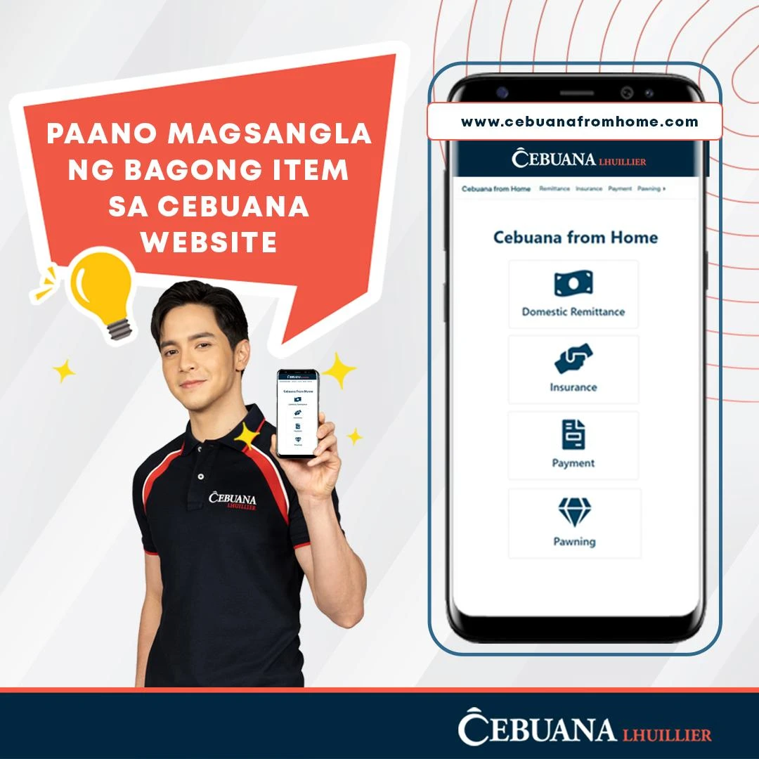 Cebuana Lhuillier online pawning guide featuring Alden Richards